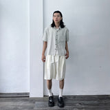 ペブル ストライプ ショートスリーブ シャツ