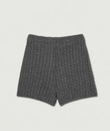 Cable Knit Shorts [charcoal]