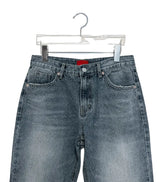 Evra Vintage Washing Semi-Bootcut Denim Pants