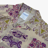 ethnic paisley open collar shirt_purple