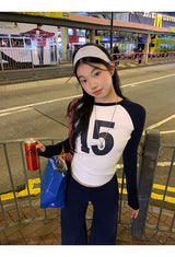 No.ナガーアンドラウンドロングスリーブTシャツ