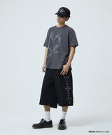 ハートタトゥーTシャツ_チャコール