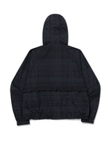 RUFFLE CHECKERED WINDBREAKER JACKET(BLACK)