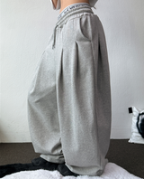 10000SOLD BACK-FRONT WIDE BALLOON PANTS🖤2COLOR 🩶S-XL
