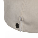 8287 Limitedition Suede Newsboy Cap (Ivory)