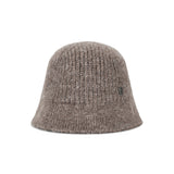 VA カーブドオーバルメタルウォッシュドニットバケットハット  / ブラウン