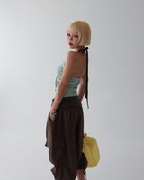 Rollup Cargo Bermuda Harem Capri Pants