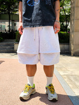 VENTIQUE バミューダピンタックスウェットパンツ 3color