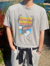 [A-T0178] イーグルスラブクロップ半袖Tシャツ (3色)