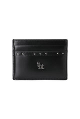 【即日発送】Classic stud card holder - black 