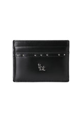 Classic stud card holder - black 