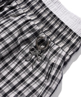 Checked Layered Boxer Shorts - Black
