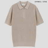 Jake Silket Hachi Half Zip-up Short Sleeve Knit