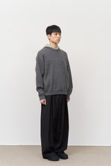 Vピンタックワイドパンツ