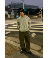 Stripe Knit Zip-Up