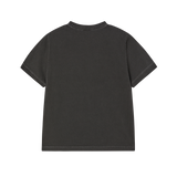 25SS シューティングロゴピグメントウーマン半袖Tシャツ チャコール