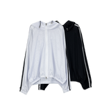 mesh track hooded jacket