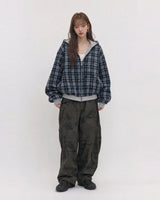 (UNISEX) チル リバーシブル オーバー フード ジップアップ