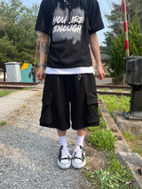 Enough Knit Short-Sleeve Tee (4 Colors)