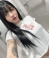 バレットシューズリボンTシャツ_ホワイト