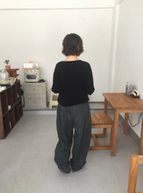 ブッシュルーズカラーVネックニット（4c）