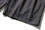 Stripe Bermuda Pants (Dark Grey)