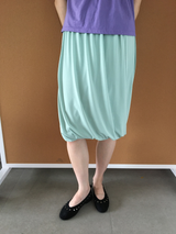 Draped balloon skirt (3color)