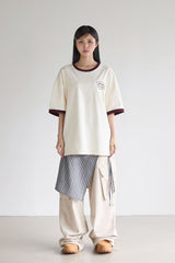PATTERN LINE RINGER T-SHIRT