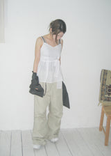 RIBBON STRAP BUSTIER TOP