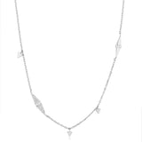 [Worn By BIGBANG DAESUNG] Geometric Sparkle 925 Silver + Rhodium Plating Chain Necklace N053-06H