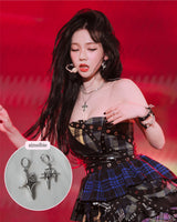  [Aespa Karina, IVE Gaeul Piercing] Sparkle Sparkle Huggies Piercing