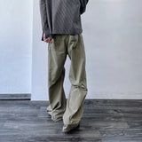 Articulated Washed Wide Trousers