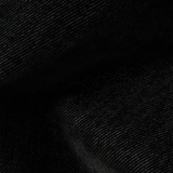 Velvet Stitch Curve Balloon Wide Denim Pants - BLACK