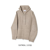 No.1076 Mニットフードジップアップ (7color)