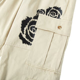 Fire Rose Cargo Pants Beige