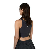 BLACK TAPE VOLUME BRA TOP - CHARCOAL NAVY