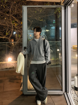  Logane Drake Cash-Like Half Zip-Up Knit