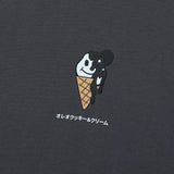 アイスクリームプリントショートスリーブTシャツ / ICE CREAM PRINTING SHORT-SLEEVED T-STONE GRAY
