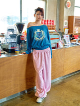 NYXX CLUB OFF SHOULDER L/S BLUE