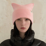 VA Label Square Beanie / Pink