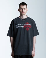 アトリエクロスTシャツ(Charcoal)