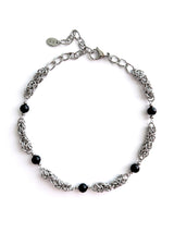 Black Onyx O-ring Connection Necklace