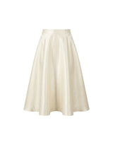 [PRE- FALL] [ATELIER] Adeline Satin Flare Midi Skirt Ivory