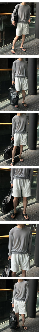 [Unisex] アイスクロップサマーニット(5color)