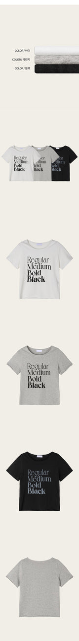 [S/S] Regular printing half t-shirts(3color)