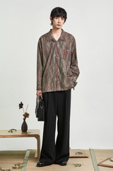 All-purpose straight-leg casual trousers with a relaxed drape.