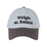 Denim Embroidery Ball Cap - Grey