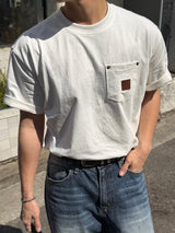 Burning patch walk short sleeve tee