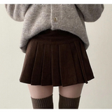 ジェトン コーデュロイ スカート パンツ プリーツ ミニスカート