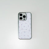 [MADE] [+MagSafe] スターリットブルームフォーンケース (グラスシルバーバンパー)
